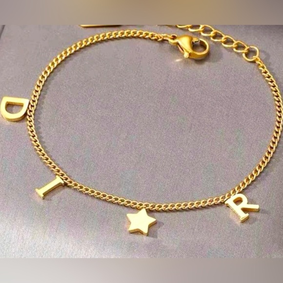 SALE 18k Gold Dior Charm Bracelet - Picture 1 of 3